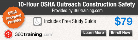 10 Hour OSHA Outreach Construction Safety
