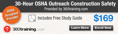 30 Hour OSHA Outreach Construction Safety