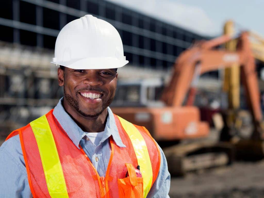 SSHO reviewing safety documentation on construction site